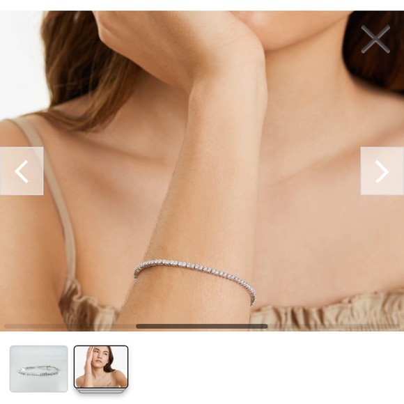 BRAND NEW 1 ct. DIAMOND TENNIS BRACELET WITH WHITE GOLD SETTING!!! - Picture 5 of 5